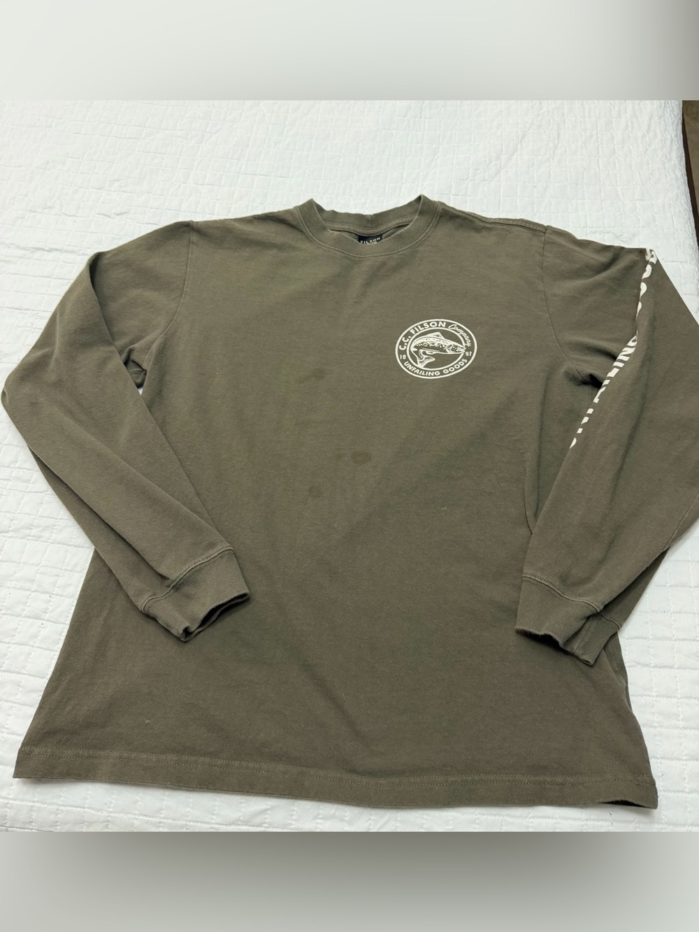 Filson Made In USA Long Sleeve Graphic Tee Size M